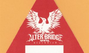 Alter Bridge 2007 Blackbird Tour After Show backstage pass collectible featuring Creed members
