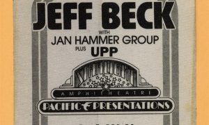 Jeff Beck 1977 Jan Hammer Concert Tour Backstage Pass
