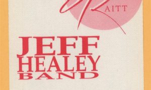 Bonnie Raitt 1989 Jeff Healey Band Concert Tour GUEST Backstage Pass