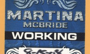 Martina McBride 2008 Concert Tour Working Backstage Pass Collectible