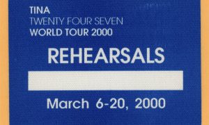 Tina Turner 2000 Twenty Four Seven Concert Tour Rehearsals Backstage Pass