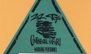 Vintage ZZ Top Continental Safari Tour 1996 working pass small print backstage credential
