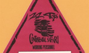 ZZ Top 1996 Continental Safari working backstage pass small print tour credential collectible