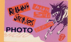 Rolling Stones 1990 Urban Jungle Concert Tour Photo backstage pass authentic vintage memorabilia