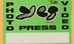 Yes 1994 Talk Concert Tour Photo Backstage Pass