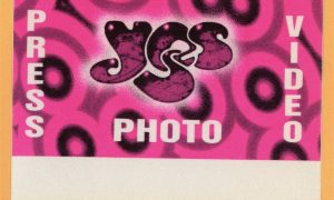 Yes 1997 Open Up Your Eyes Concert Tour Photo Backstage Pass