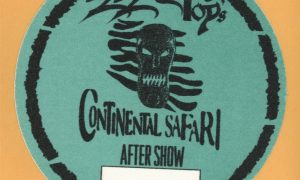 Vintage ZZ Top aftershow pass 1996 Continental Safari Concert Tour backstage credential