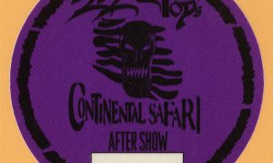 ZZ Top 1996 Continental Safari Tour aftershow backstage pass vintage concert credential