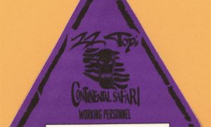 ZZ Top 1996 Continental Safari Tour working backstage pass small print vintage credential