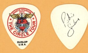 Bon Jovi Richie Sambora Vintage Guitar Pick - 2010 Circle Tour - Stage Used