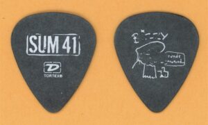 Sum 41 Vintage Tour Guitar Pick - Stage Used