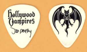 Hollywood Vampires Joe Perry Vintage Guitar Pick - 2015 First Tour