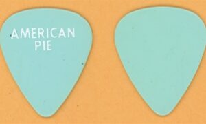 Don McLean American Pie Vintage Guitar Pick - 1988 Love Tracks Tour