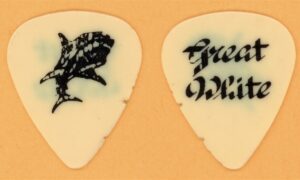 Great White Mark Kendall Vintage Guitar Pick - 1987 Once Bitten Tour - USED