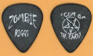Rob Zombie Riggs Vintage Guitar Pick - 1998 Scum of The Earth Tour