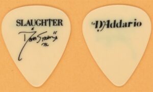 Slaughter Dana Strum Vintage Guitar Pick - 1995 Fear No Evil Tour