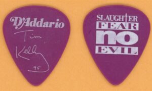 Slaughter Tim Kelly Vintage Guitar Pick - 1995 Fear No Evil Tour