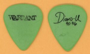 Warrant Dixon-U Vintage Guitar Pick - 1996 Ultraphobic Tour - Stage Used