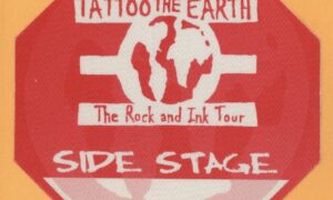 Slayer 2000 Tattoo The Earth Concert Tour Side Stage Backstage Pass