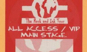 Slayer 2000 Tattoo The Earth Concert Tour VIP Backstage Pass