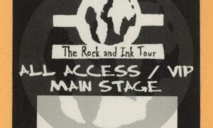 Slayer 2000 Tattoo The Earth Concert Tour VIP Backstage Pass