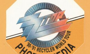 ZZ Top 1990 Recycler Concert Tour Photo Backstage Pass