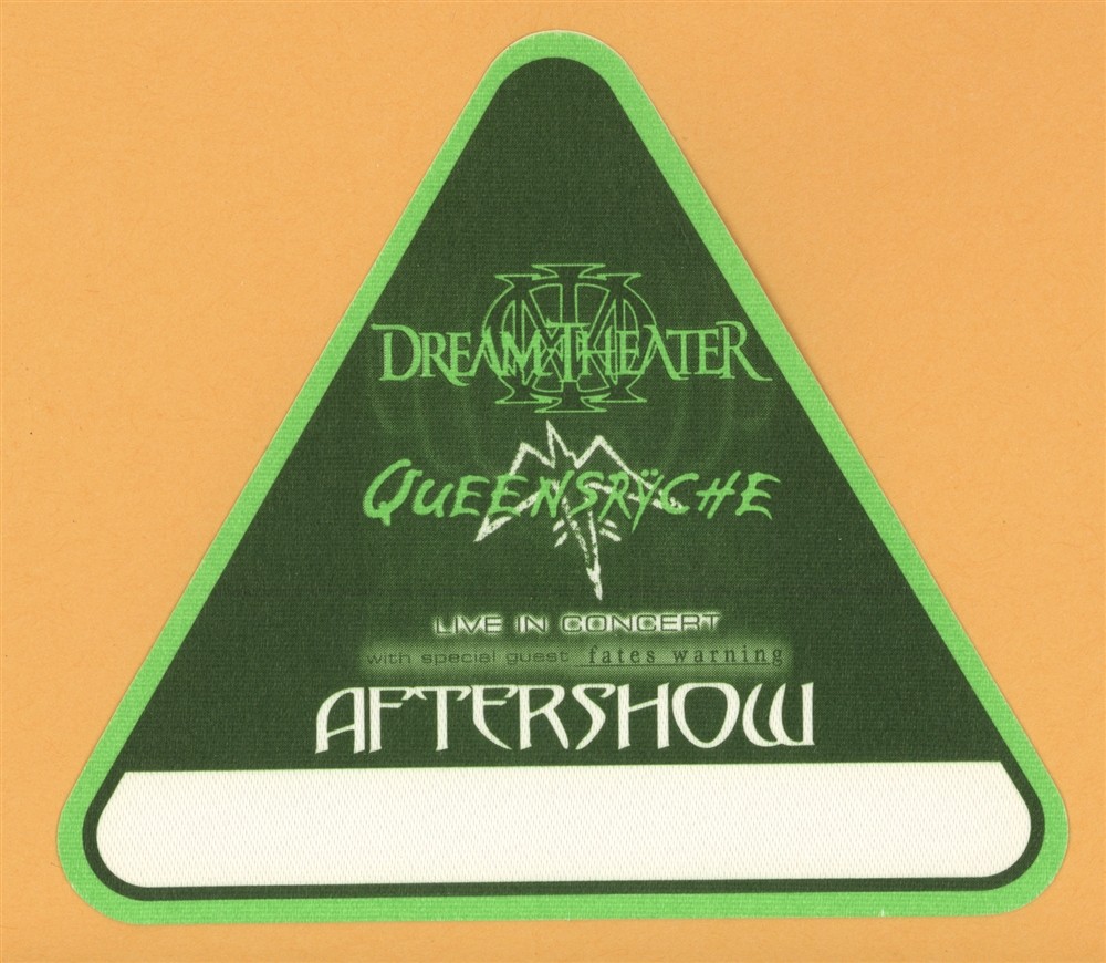 Dream Theater 2003 Queensryche Concert Tour AFTER SHOW Backstage Pass