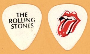 Rolling Stones Keith Richards Vintage Tour Guitar Pick - Stage Used
