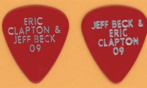 Eric Clapton & Jeff Beck Vintage Guitar Pick - 2009 World Tour