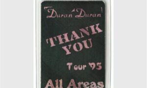 Duran Duran 1995 Thank You Tour All Access Laminated Backstage Pass