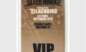 Alter Bridge 2007 Concert Laminated Backstage Pass Blackbird Tour VIP