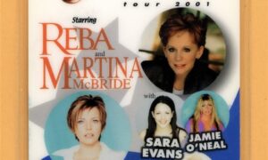 Reba McEntire Martina McBride 2001 Tour All Access Laminated Backstage Pass