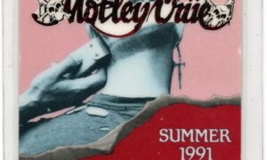 Motley Crue 1991 Laminated Backstage Pass AC/DC Razor's Edge Tour