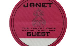 Janet Jackson 1998 The Velvet Rope Concert Tour Guest Backstage Pass