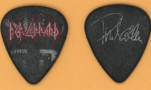 Def Leppard Phil Collen Vintage Guitar Pick - 2014 Summer Tour - STAGE USED