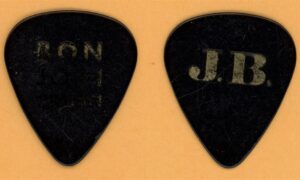 Bon Jovi JBJ Vintage Guitar Pick - 2000 Crush Tour - Stage Used