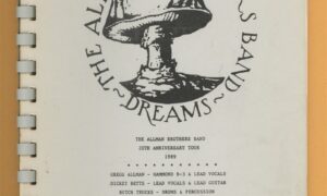 Allman Brothers Band Tour Itinerary Book - 1989 20th Anniversary Tour